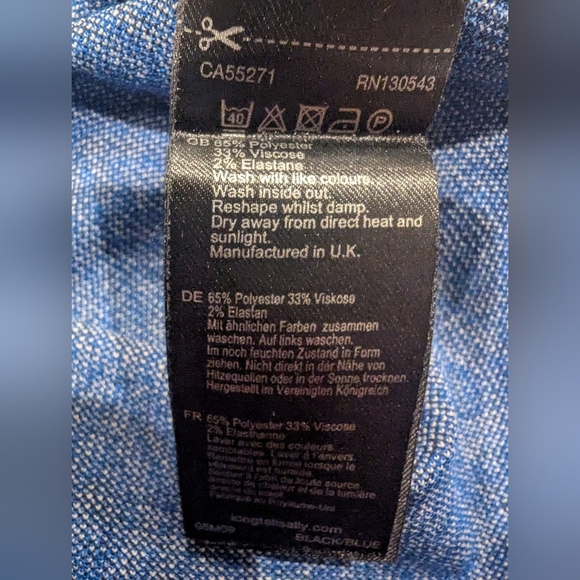 Long Tall Sally Shift Dress Short Sleeve Diamond Jacquard US 14 - Picture 15 of 17